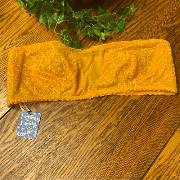 Free People Other - Intimately Free People Yellow Lace Bandeau NWT